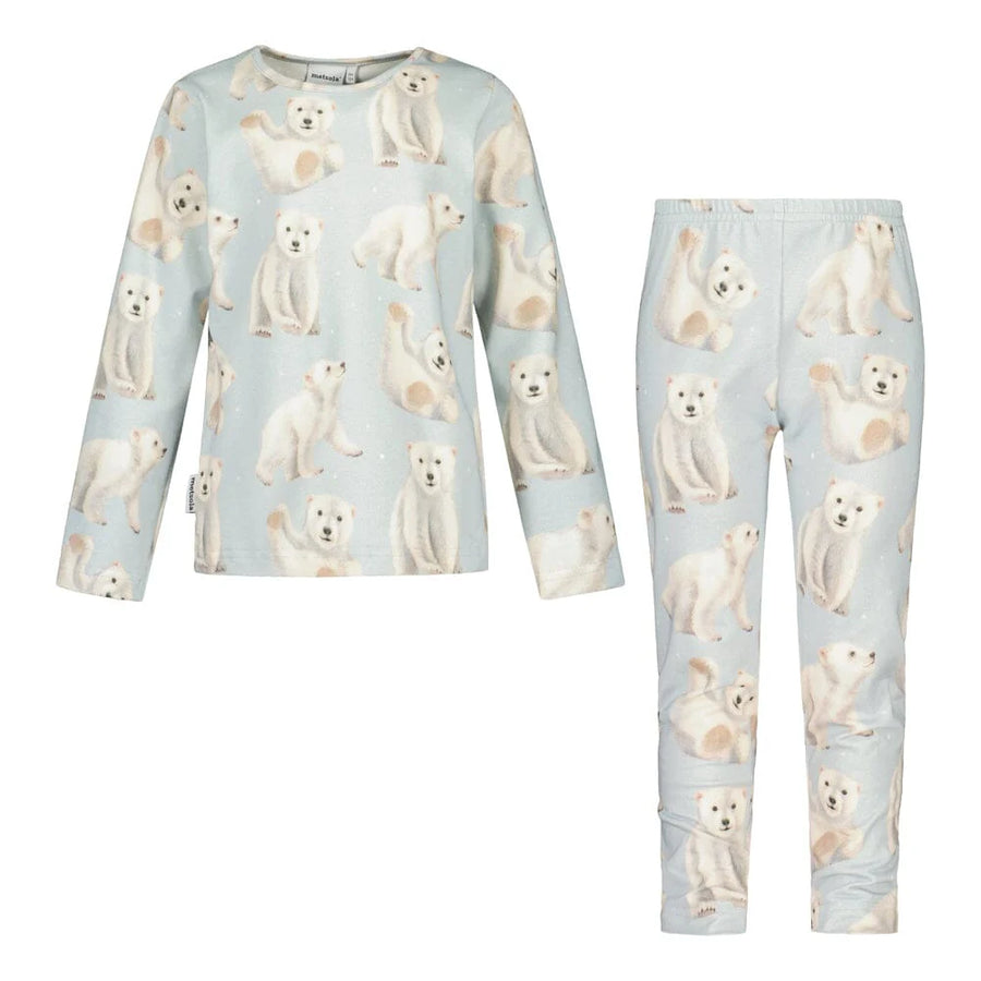 Metsola - Polar Bears -Pyjama - Icy Blue