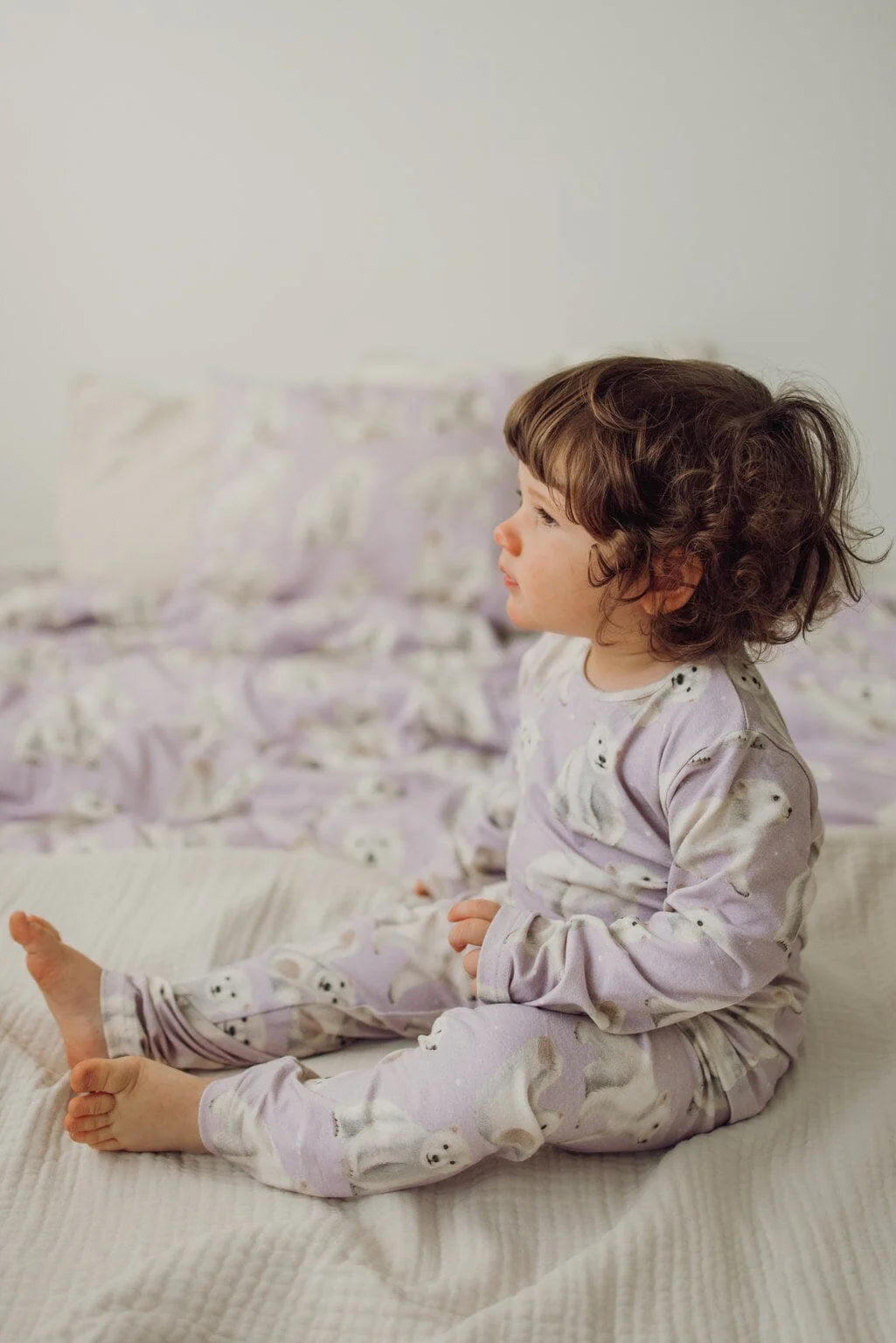Metsola - Polar Bears -Pyjama - Icy Lilac