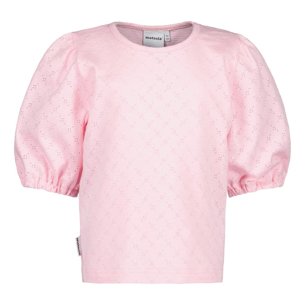 Metsola -Puff Sleeve -lastenpaita,Pinkie.