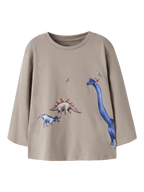 Name It - pitkähihainen paita, dino blue.