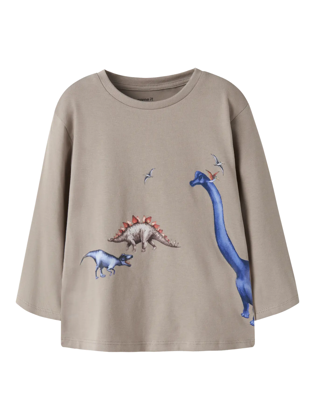 Name It - pitkähihainen paita, dino blue.