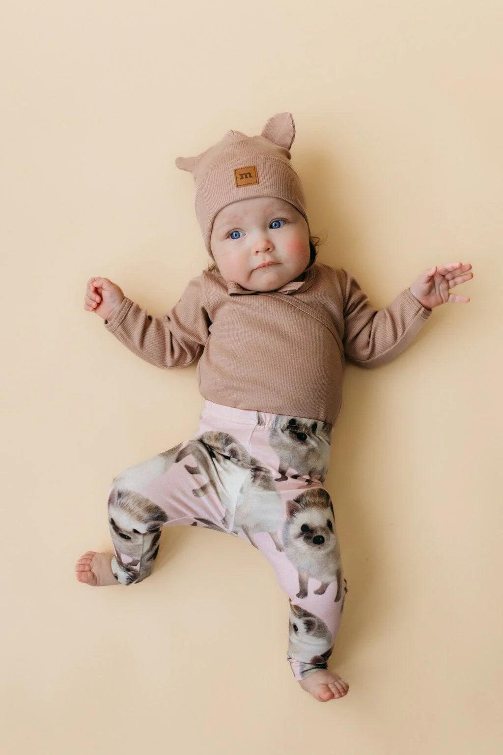 RIB BEAR BEANIE -PIPO | CHOCO - Luna Living