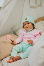 Metsola - Rib Bear Beanie -Pipo,Pinkie