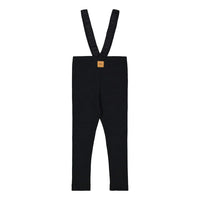 Metsola - Striped Rib Brace Pants -Henkselihousut, Black