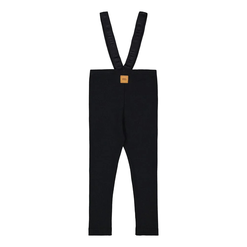 Metsola - Striped Rib Brace Pants -Henkselihousut, Black