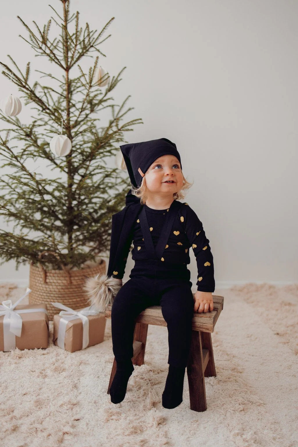 Metsola - Striped Rib Brace Pants -Henkselihousut, Black