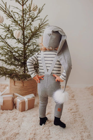 Metsola - Striped Rib Brace Pants -Henkselihousut, Cloudy