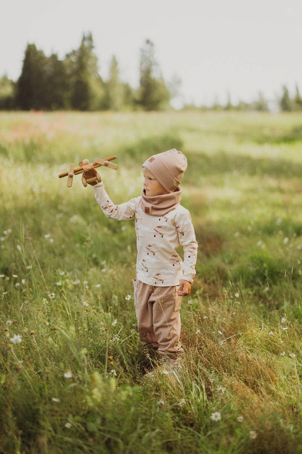 Metsola - Rib-Tuubihuivi, Puuvilla,Nougat