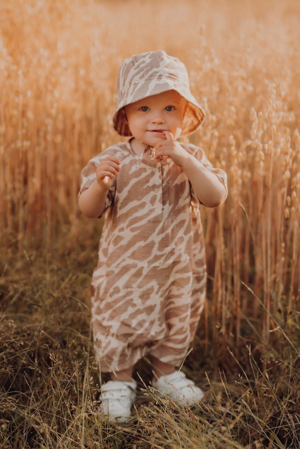 Safari Muslin -Romper | Nougat