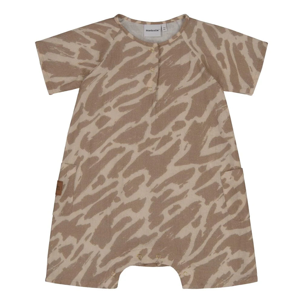 Safari Muslin -Romper | Nougat