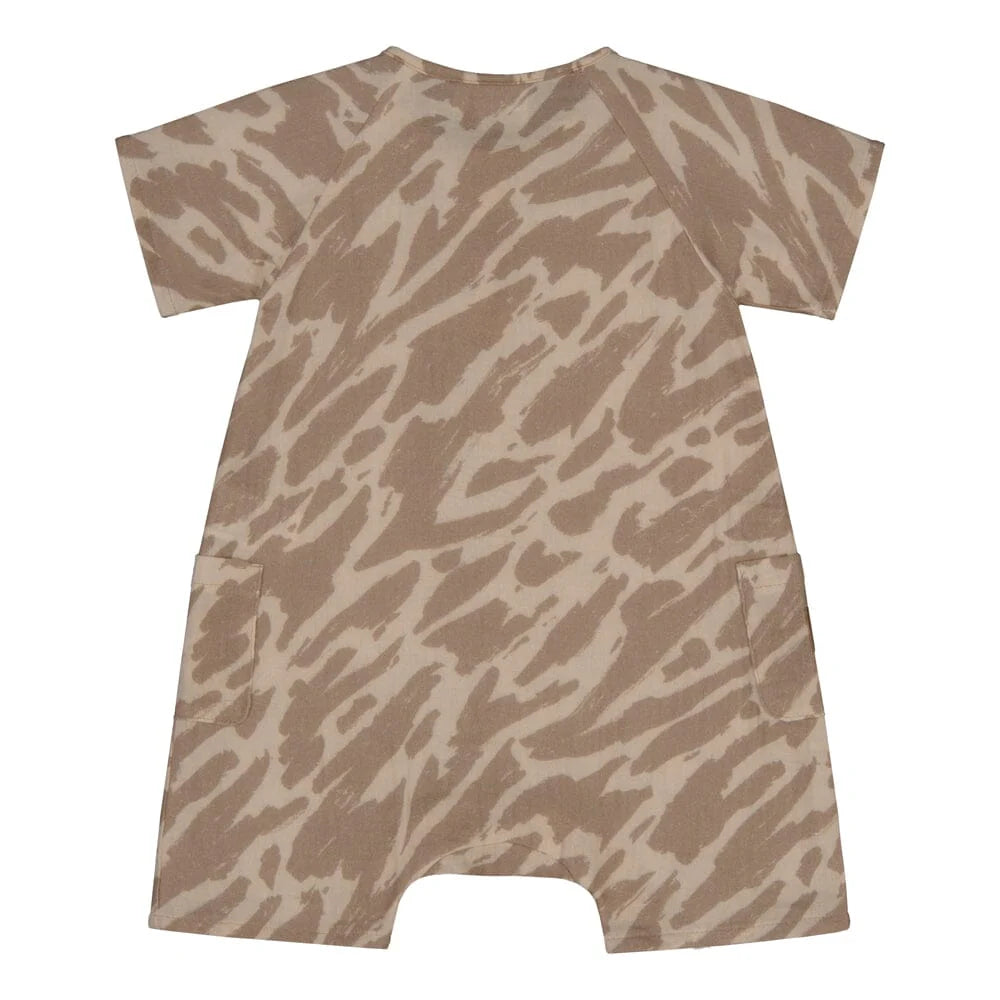 Safari Muslin -Romper | Nougat