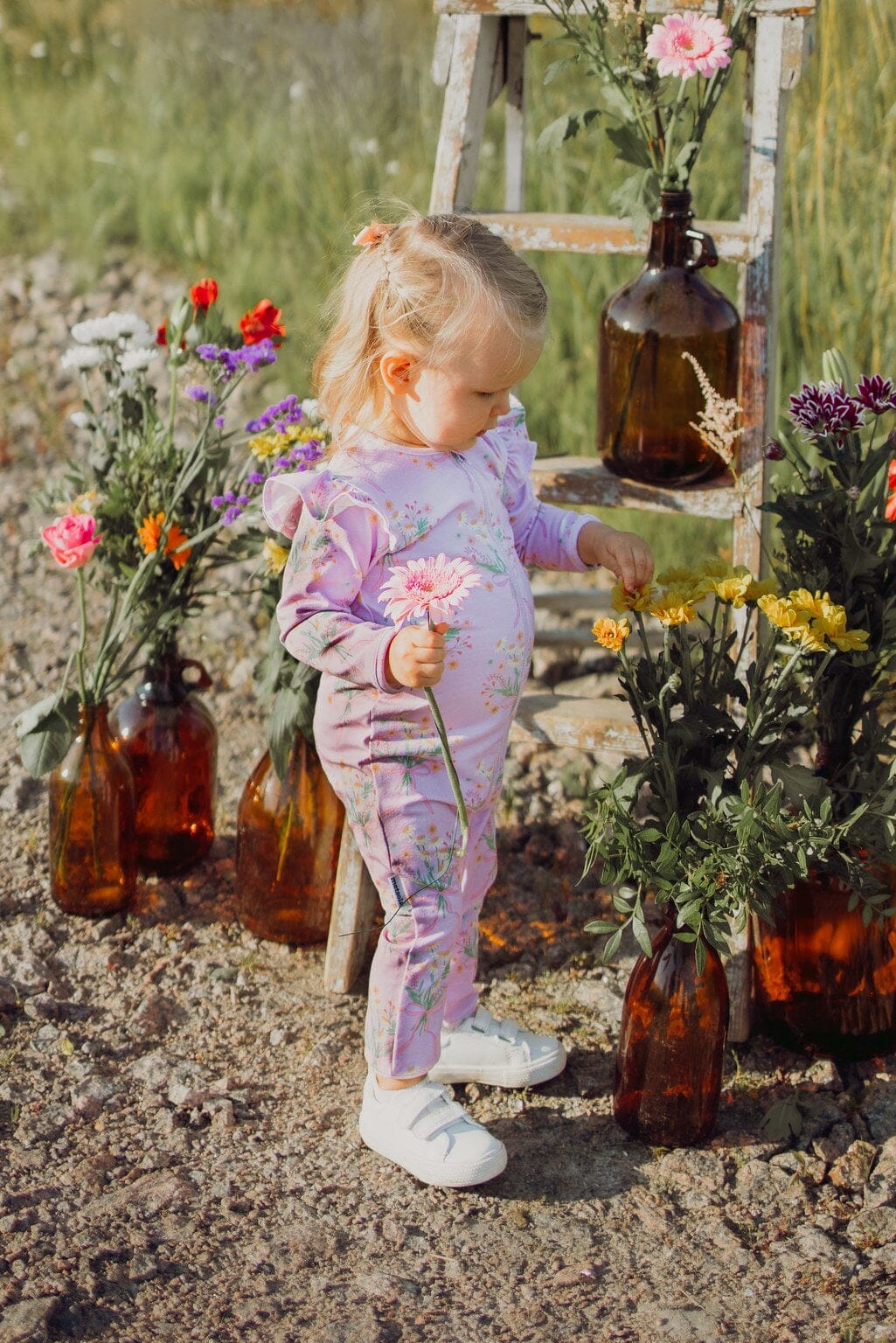 Metsola - Special Day Frilla Playsuit -Haalari,lilac