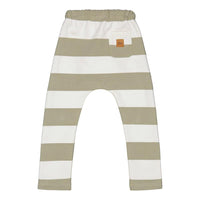 Metsola-STRIPED BAGGY PANTS -HOUSUT | MILKY PEAR-VANILLA - Luna Living