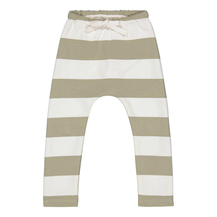 Metsola-STRIPED BAGGY PANTS -HOUSUT | MILKY PEAR-VANILLA - Luna Living