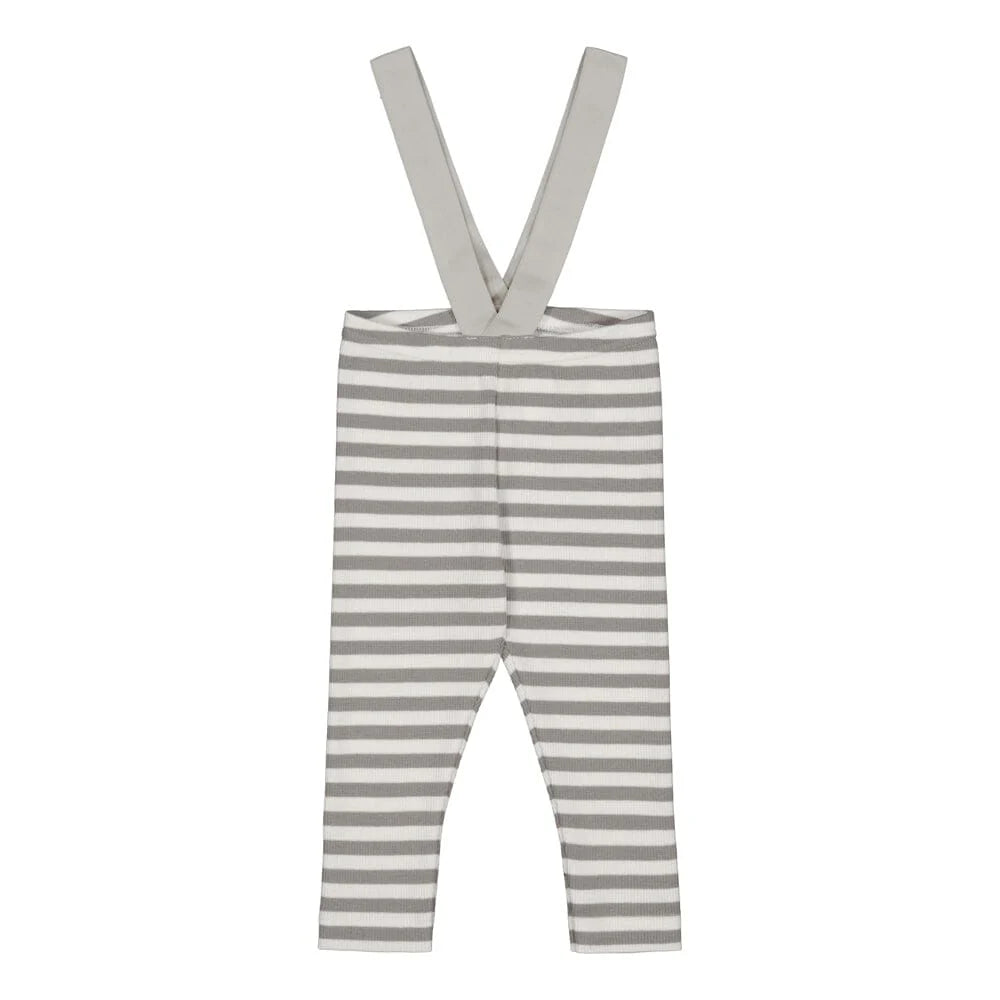 Metsola - Striped Rib Brace Pants -Henkselihousut | Cloudy/Vanilla