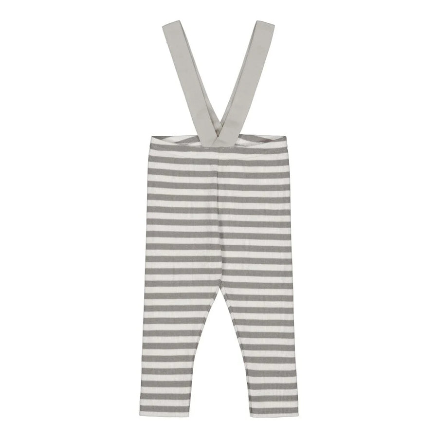 Metsola - Striped Rib Brace Pants -Henkselihousut | Cloudy/Vanilla