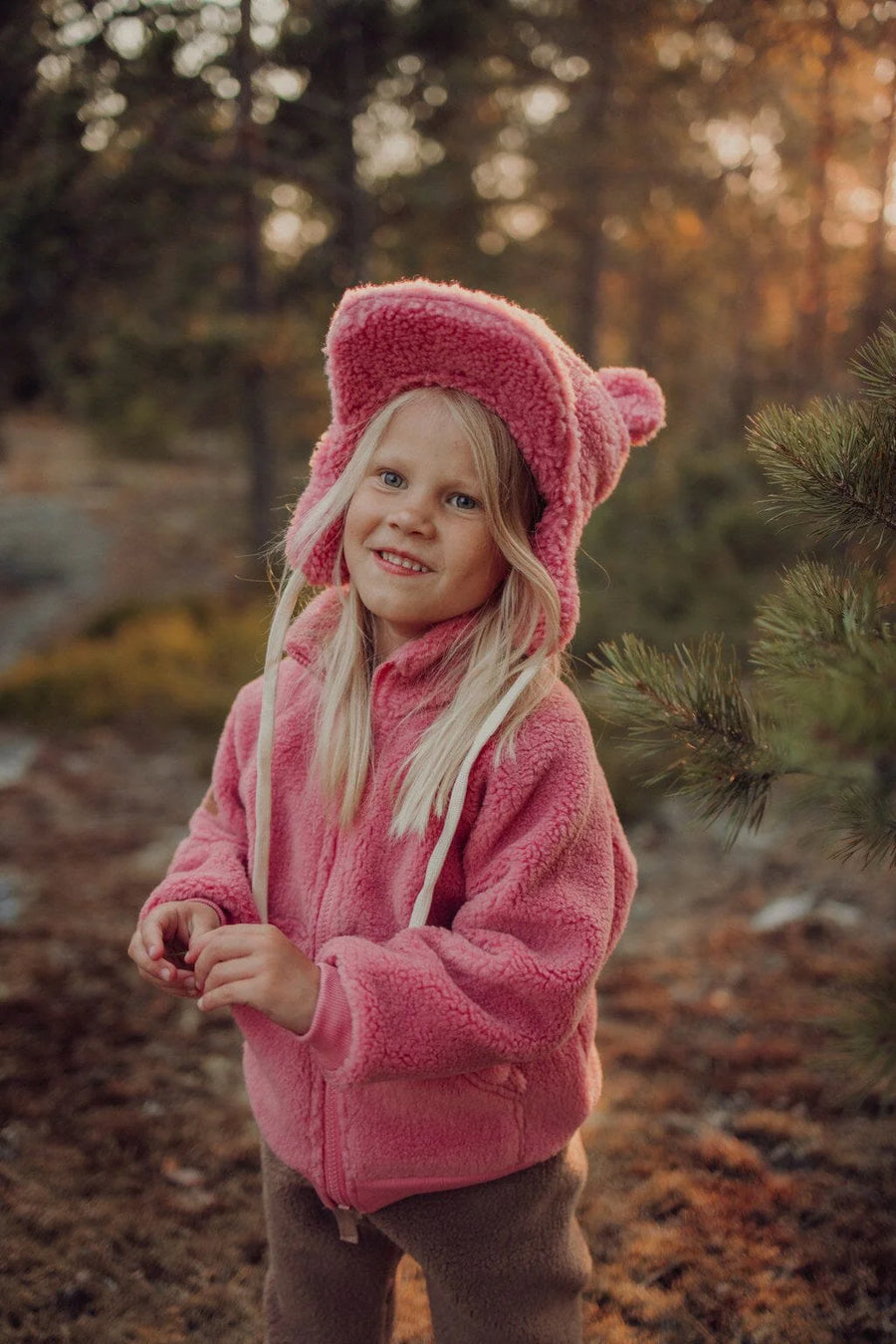 Metsola - Teddy Cap With Ears -Lippalakki | Rosy
