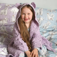 Metsola - Teddy -Lasten Kylpytakki | Icy Lilac