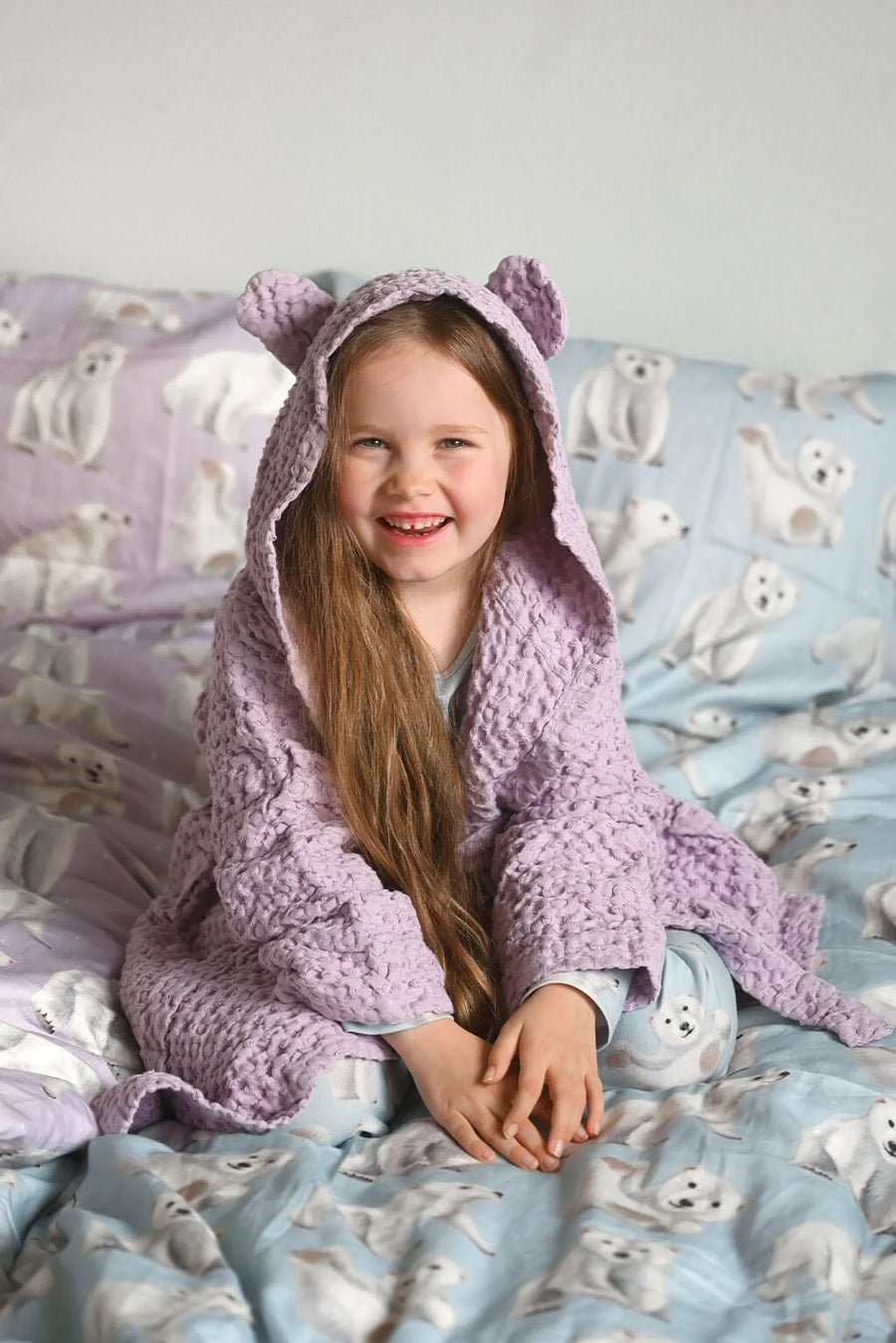 Metsola - Teddy -Lasten Kylpytakki | Icy Lilac