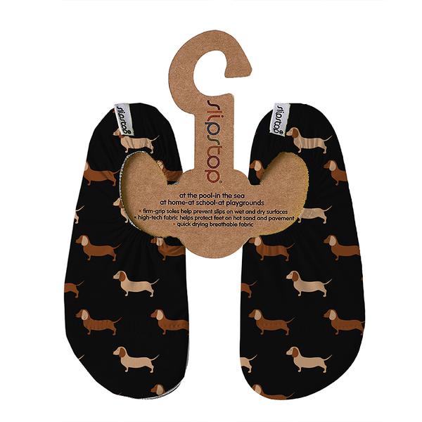 Slipstop -black teckles mäyräkoira, tossut