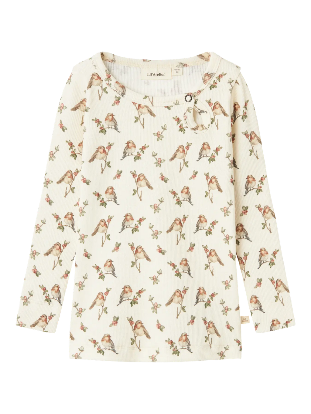 Lil` Atelier - bird,pitkähihainen ribbipaita.