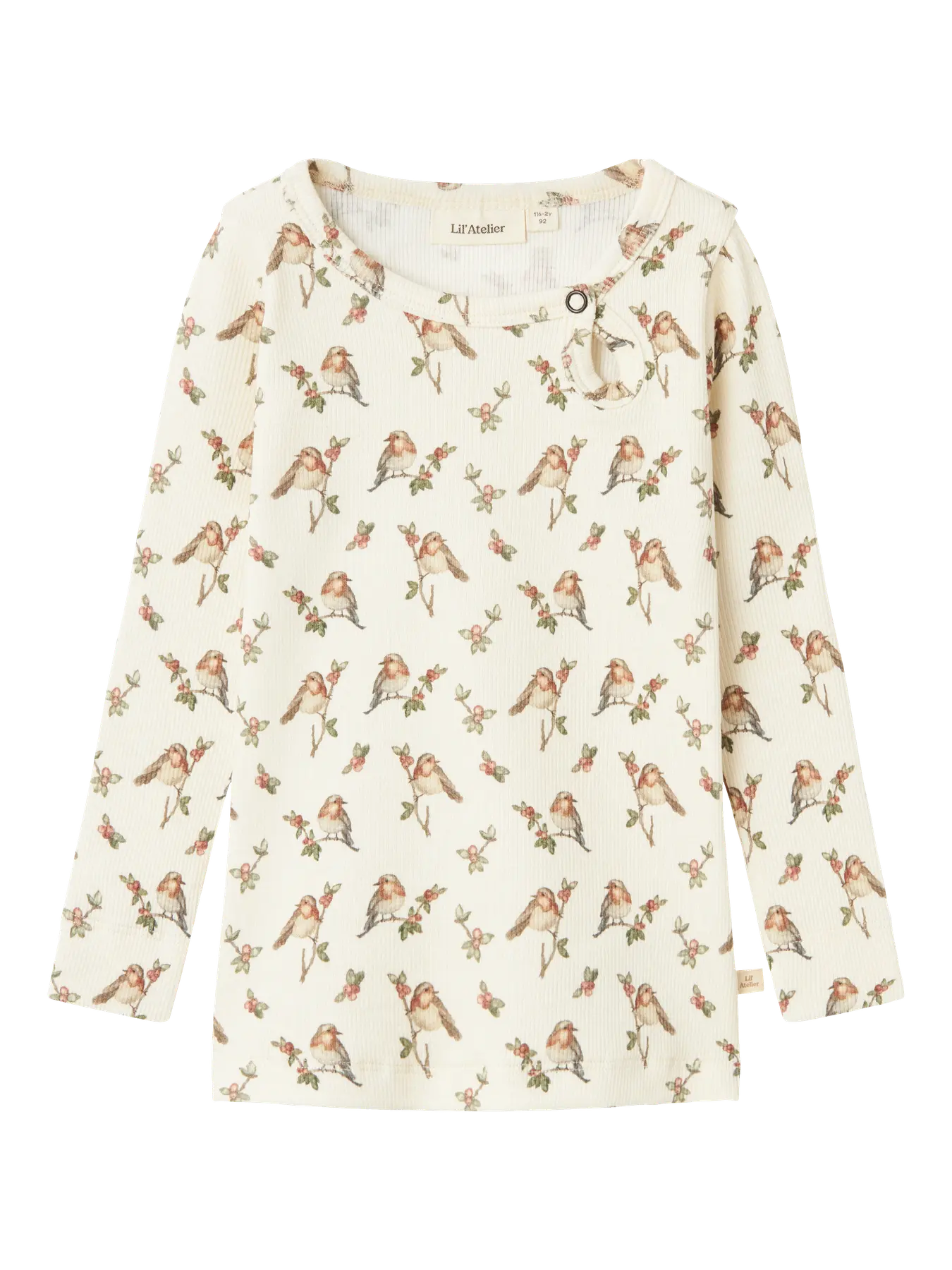 Lil` Atelier - bird,pitkähihainen ribbipaita.