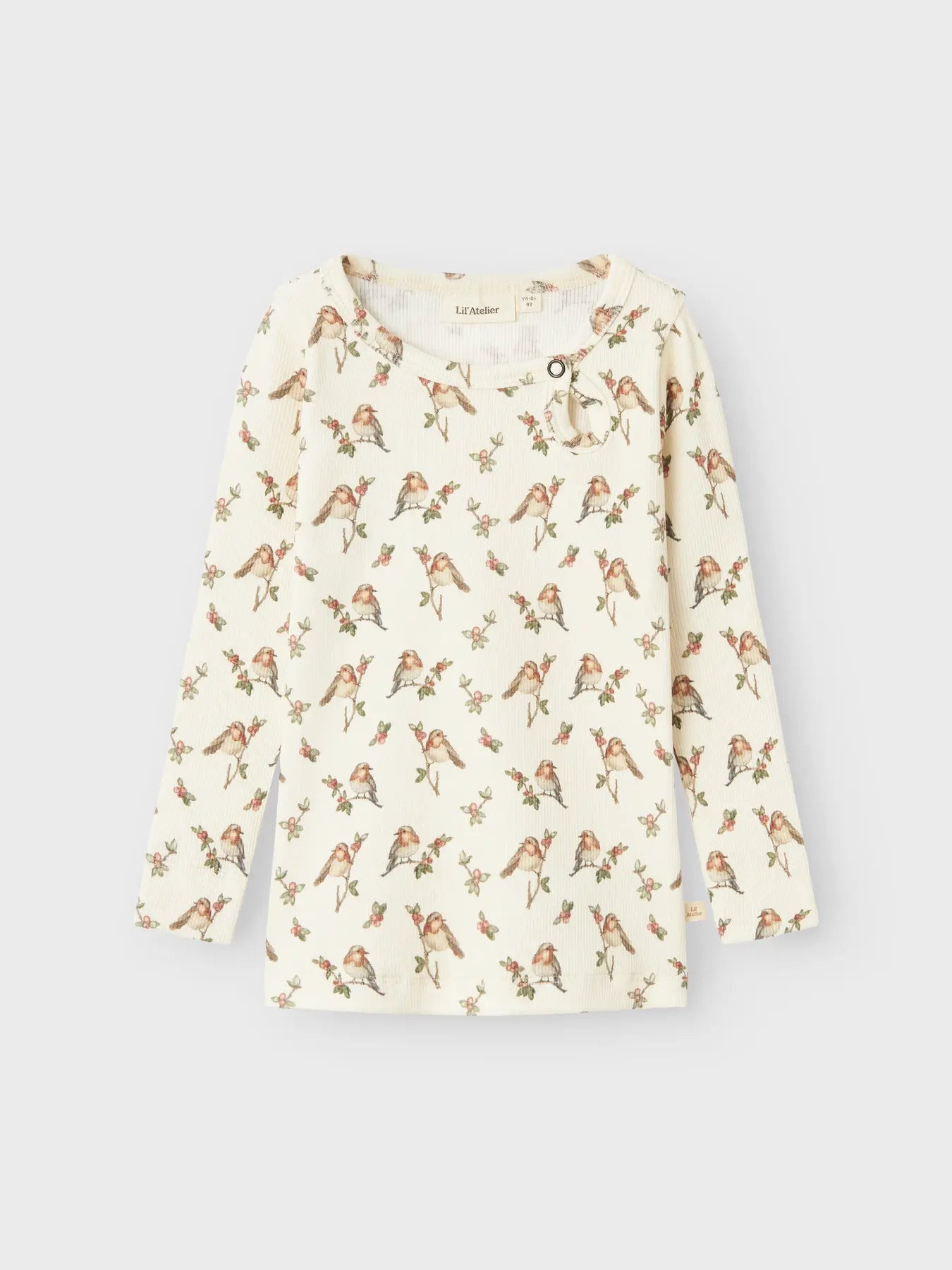 Lil` Atelier - bird,pitkähihainen ribbipaita.