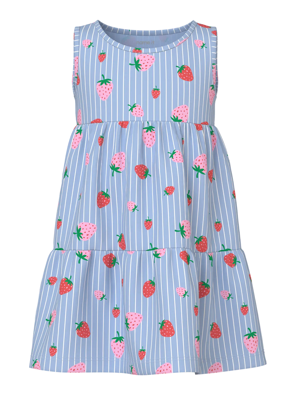Name It - spencermekko –  Chambray Blue Striped Strawberry