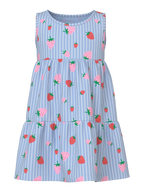 Name It - spencermekko –  Chambray Blue Striped Strawberry