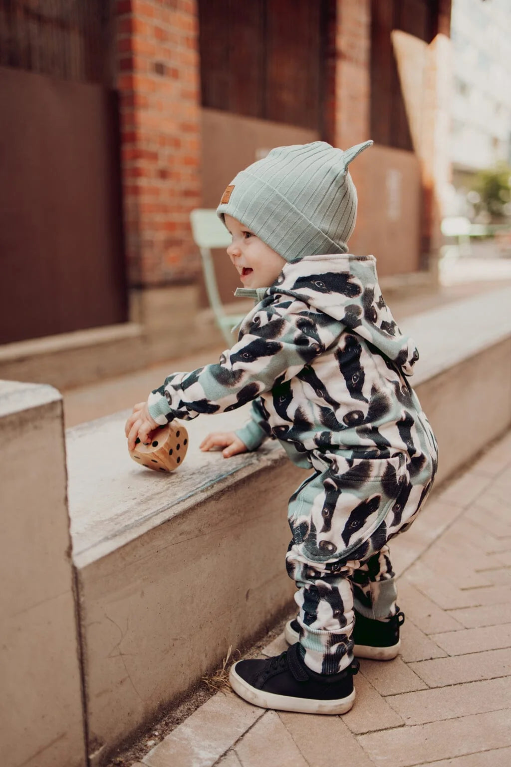 Metsola - Wide Rib Bear Beanie -Pipo | Dusty Green