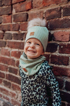Wide Rib Beanie -Tupsupipo | Dusty Green