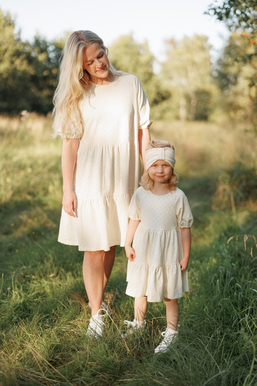 Metsola- Tiered Dress - lastenmekko,Milky