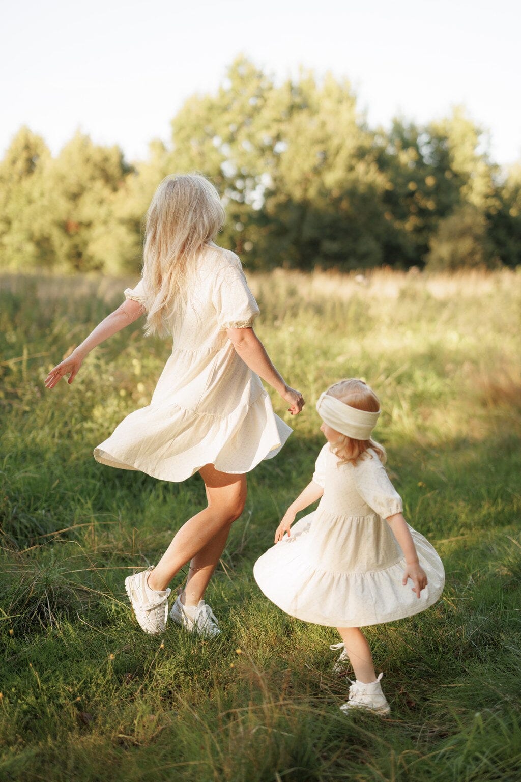 Metsola- Tiered Dress - lastenmekko,Milky