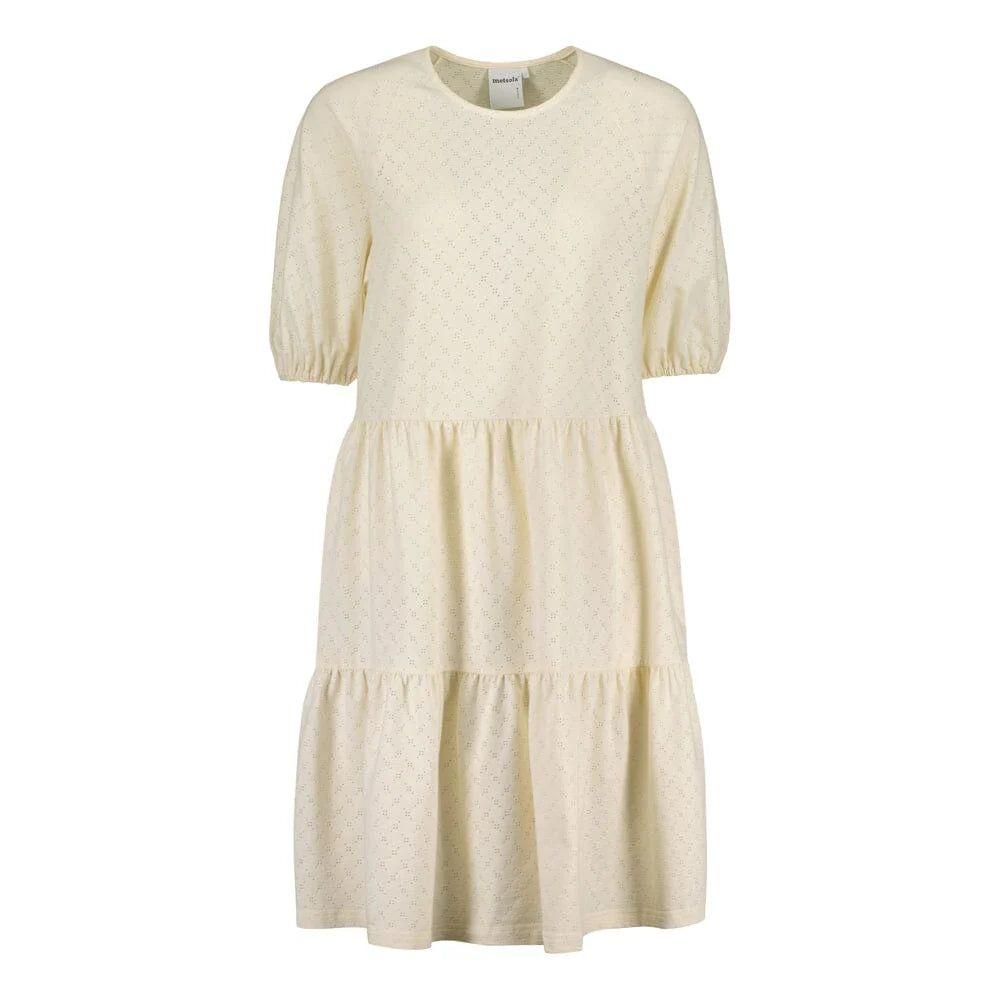 Metsola - Womens Tiered Dress -Mekko,Milky