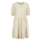 Metsola - Womens Tiered Dress -Mekko,Milky