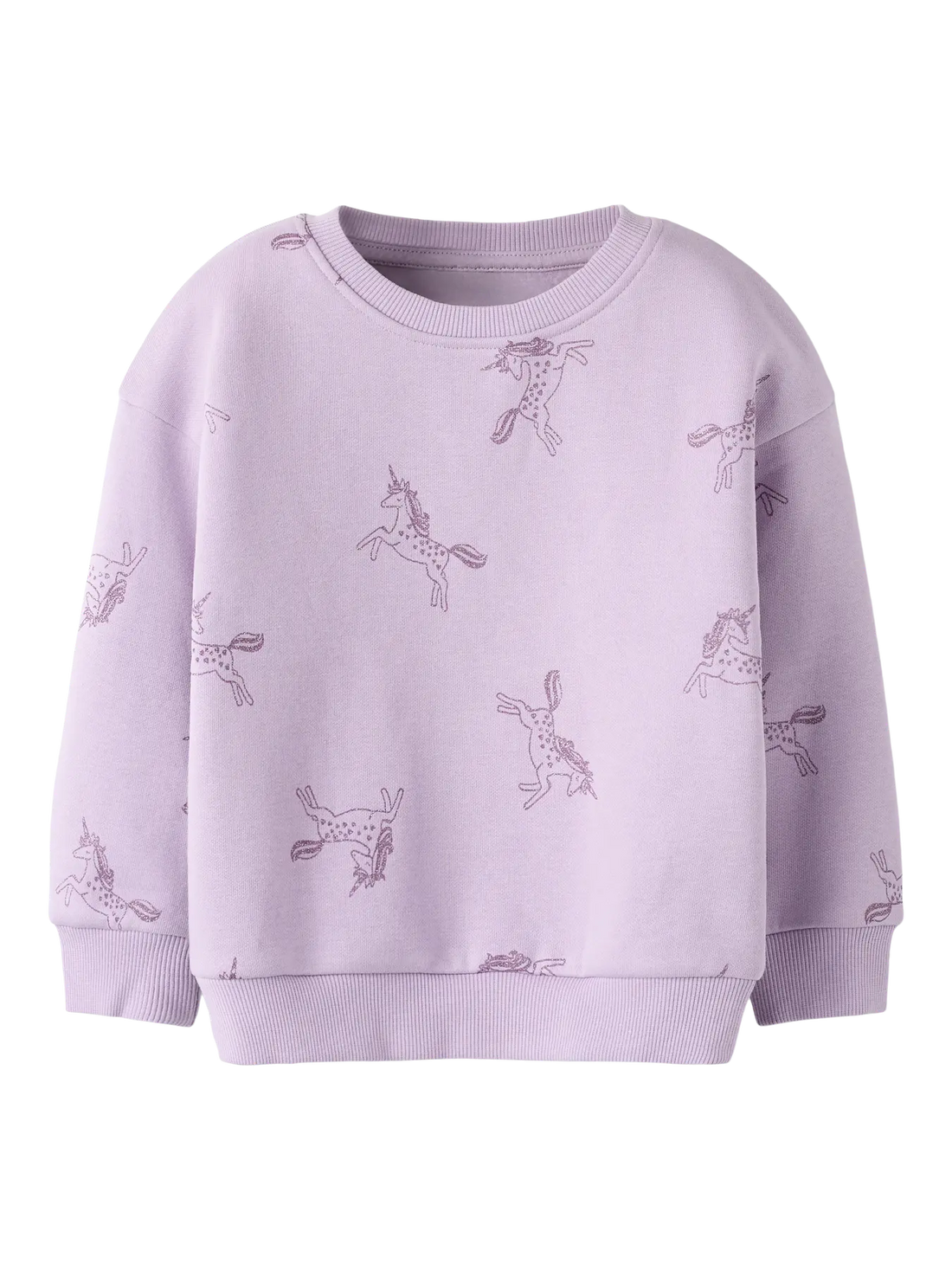 Name It – pehmeä ja kimaltava collegepaita